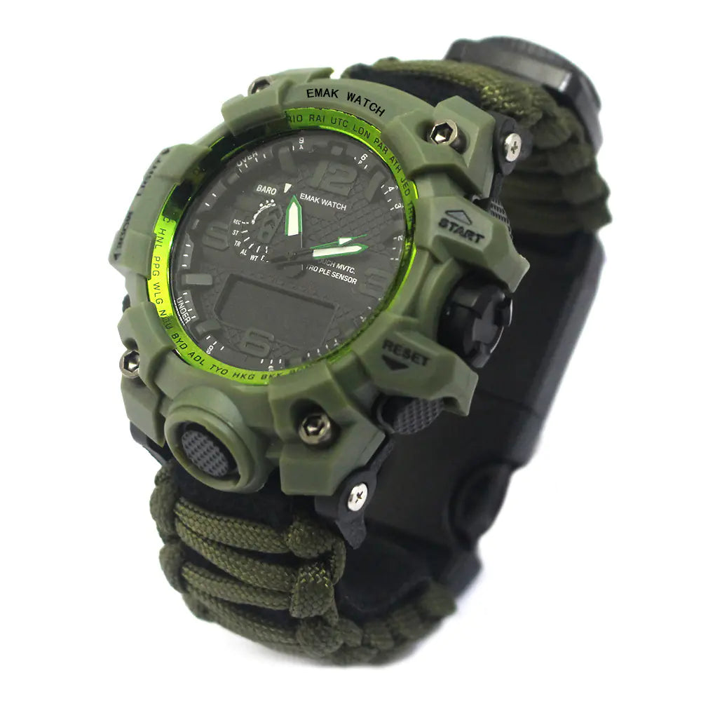 Outdoor Waterproof Multifunctional Survival Climbing Watch