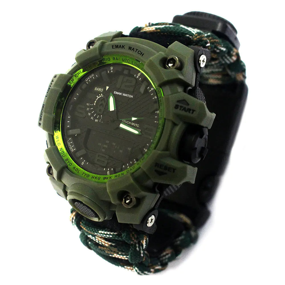 Outdoor Waterproof Multifunctional Survival Climbing Watch