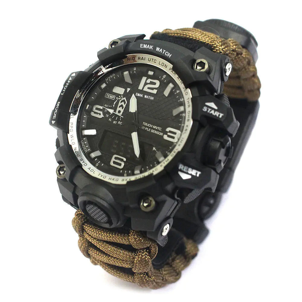 Outdoor Waterproof Multifunctional Survival Climbing Watch