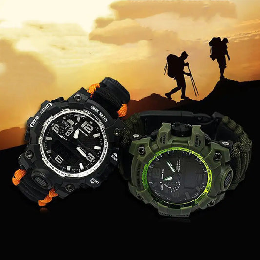 Outdoor Waterproof Multifunctional Survival Climbing Watch