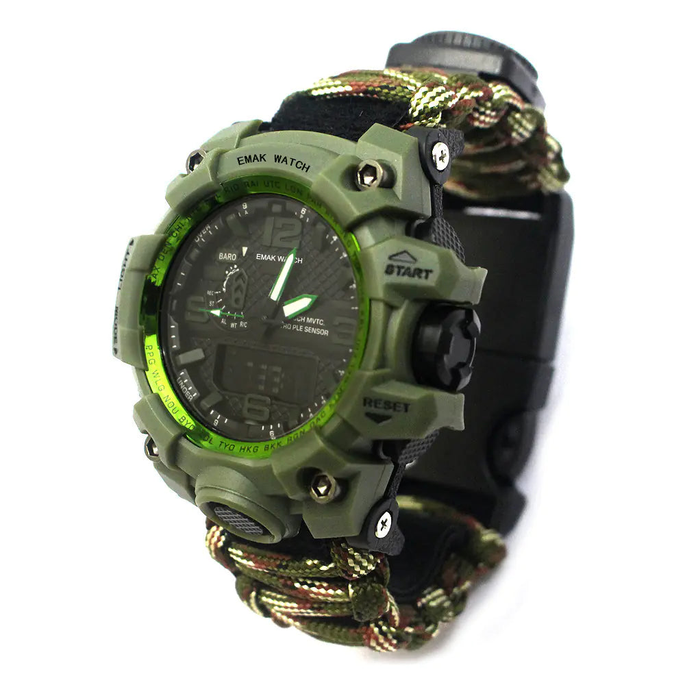 Outdoor Waterproof Multifunctional Survival Climbing Watch